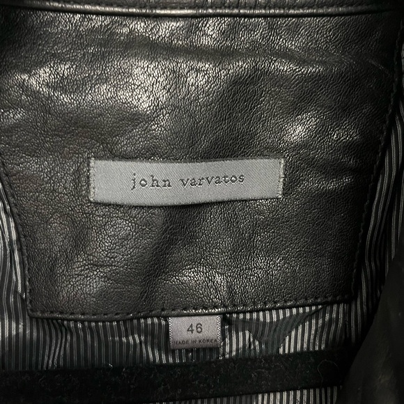 John Varvatos York Leather Jacket. size EU 46 USA 36. - Picture 12 of 16